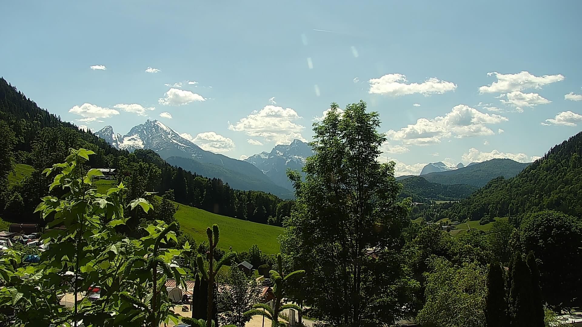 Archived image Webcam Berchtesgaden: Camping Site Allweglehen