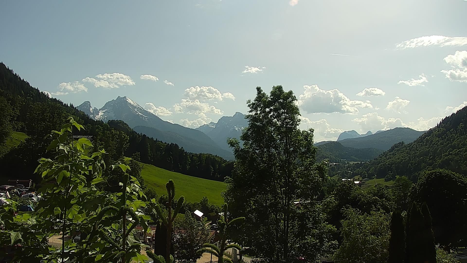 Archived image Webcam Berchtesgaden: Camping Site Allweglehen