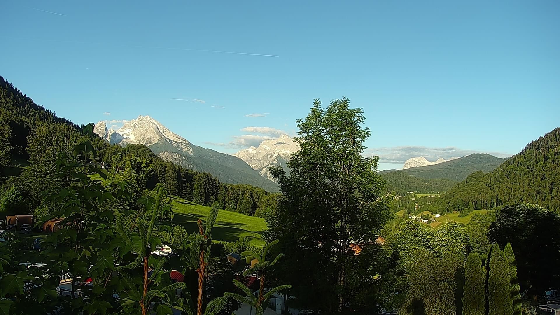Archived image Webcam Berchtesgaden: Camping Site Allweglehen