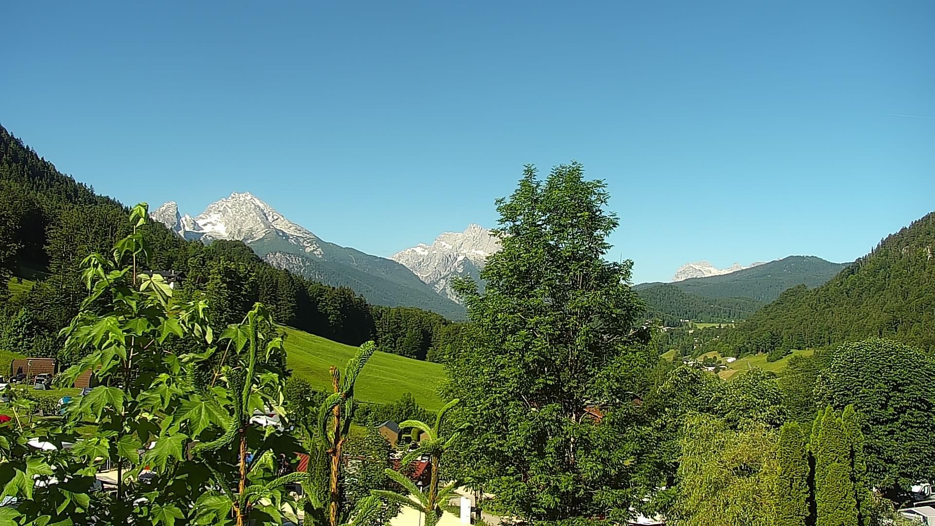 Archived image Webcam Berchtesgaden: Camping Site Allweglehen