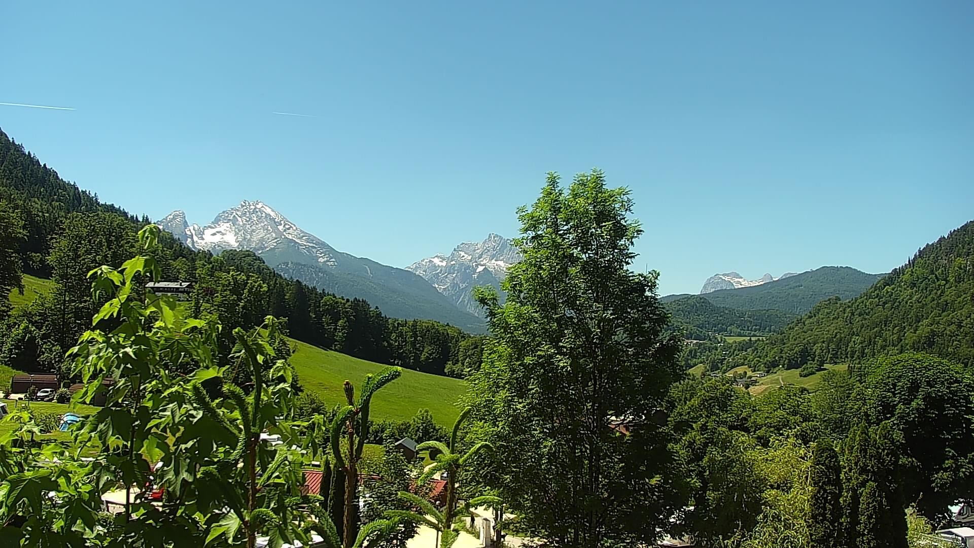 Archived image Webcam Berchtesgaden: Camping Site Allweglehen