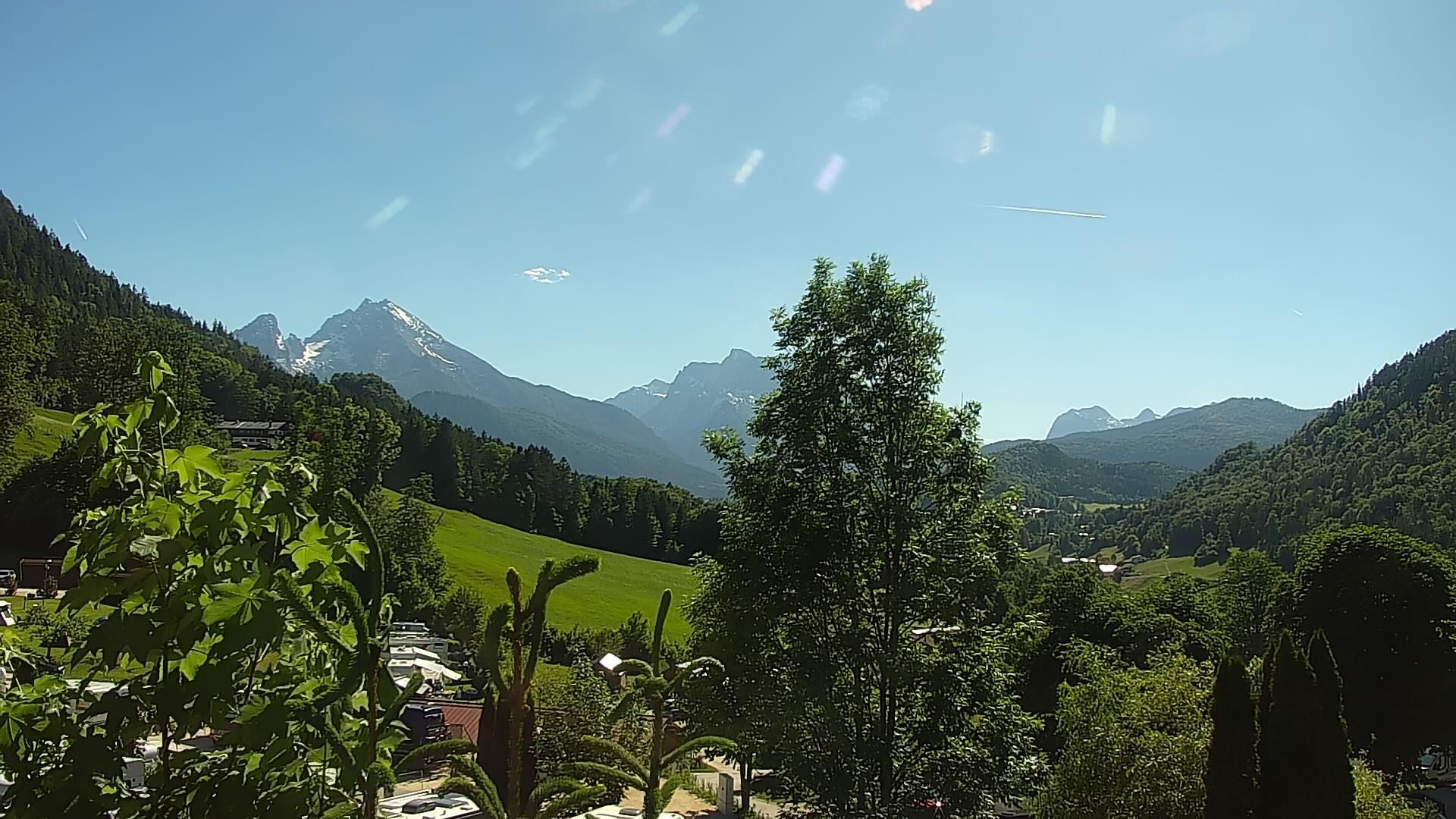 Archived image Webcam Berchtesgaden: Camping Site Allweglehen