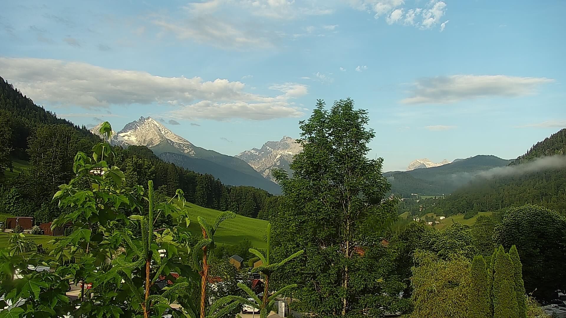 Archived image Webcam Berchtesgaden: Camping Site Allweglehen