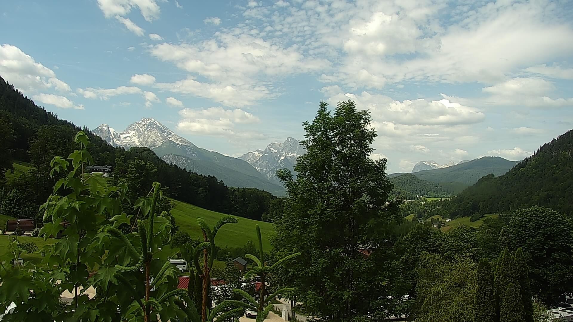 Archived image Webcam Berchtesgaden: Camping Site Allweglehen