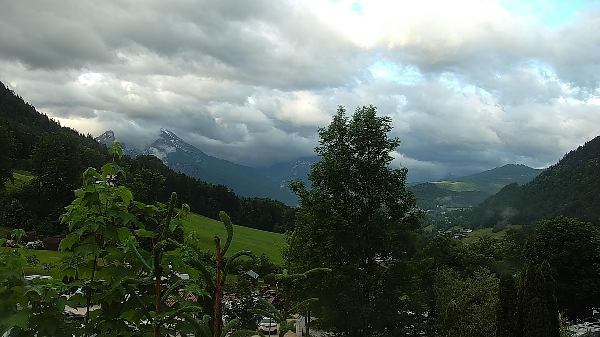 Archived image Webcam Berchtesgaden: Camping Site Allweglehen