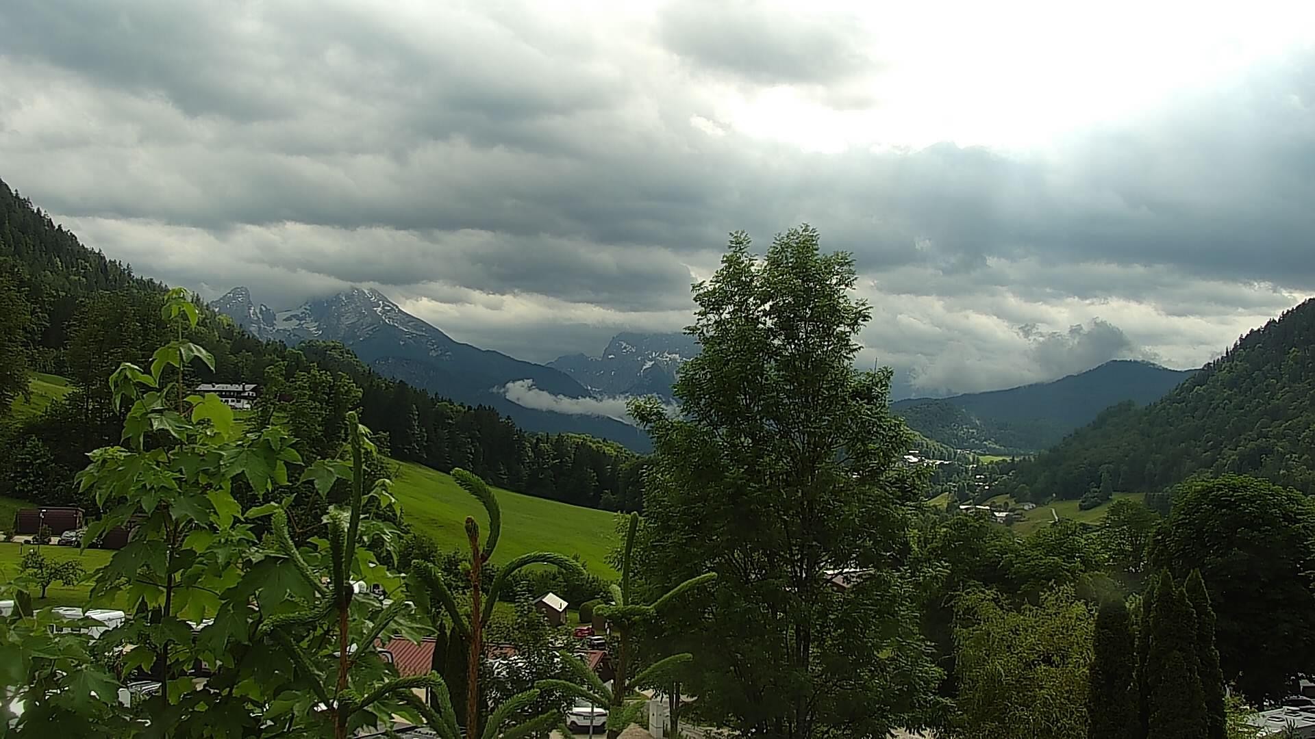 Archived image Webcam Berchtesgaden: Camping Site Allweglehen