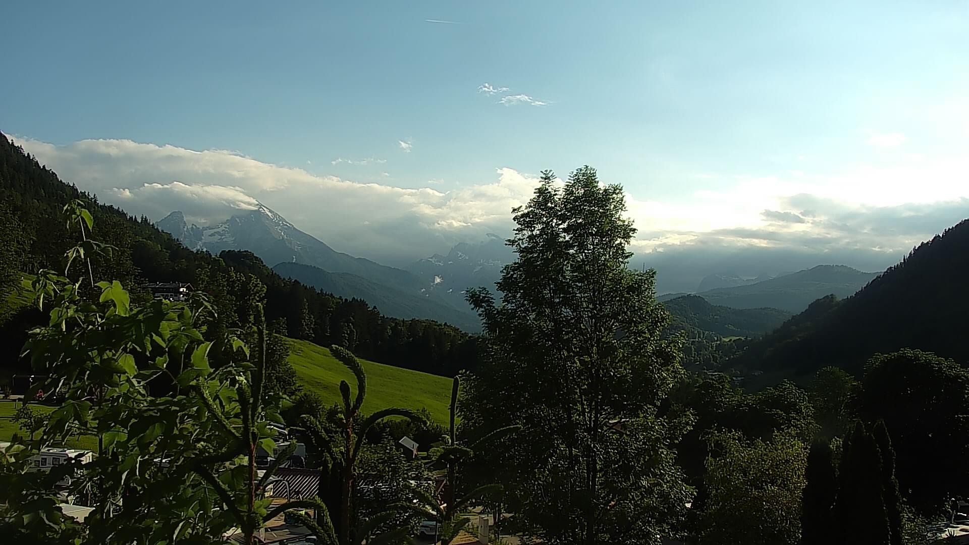 Archived image Webcam Berchtesgaden: Camping Site Allweglehen