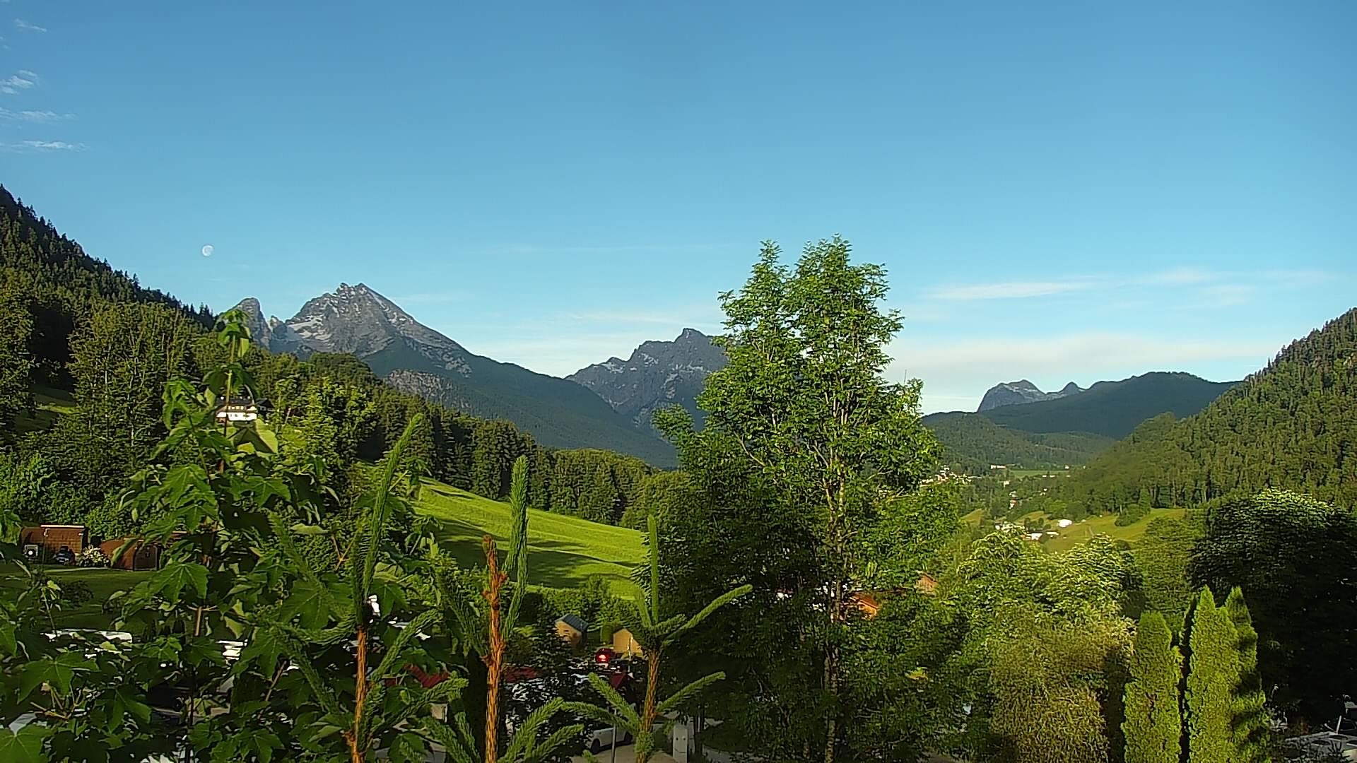 Archived image Webcam Berchtesgaden: Camping Site Allweglehen