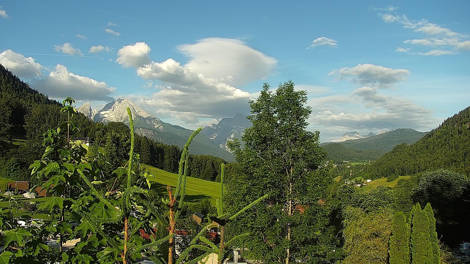 Archived image Webcam Berchtesgaden: Camping Site Allweglehen