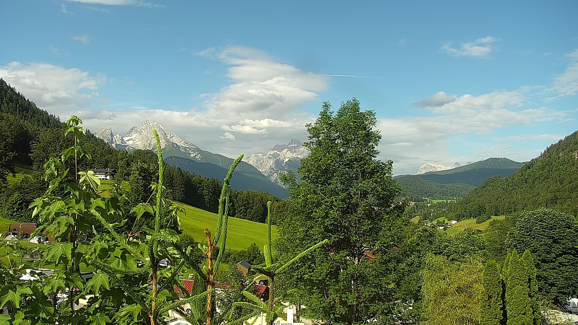 Archived image Webcam Berchtesgaden: Camping Site Allweglehen