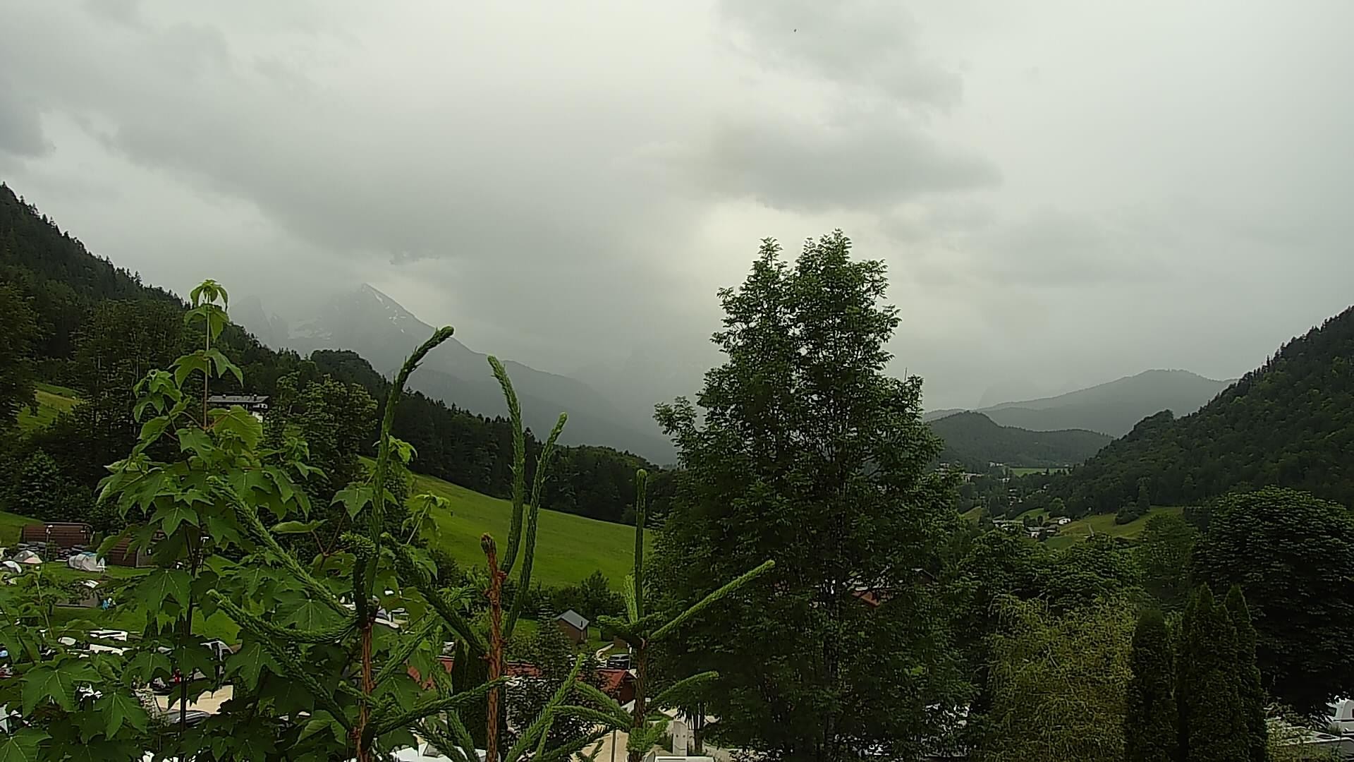 Archived image Webcam Berchtesgaden: Camping Site Allweglehen