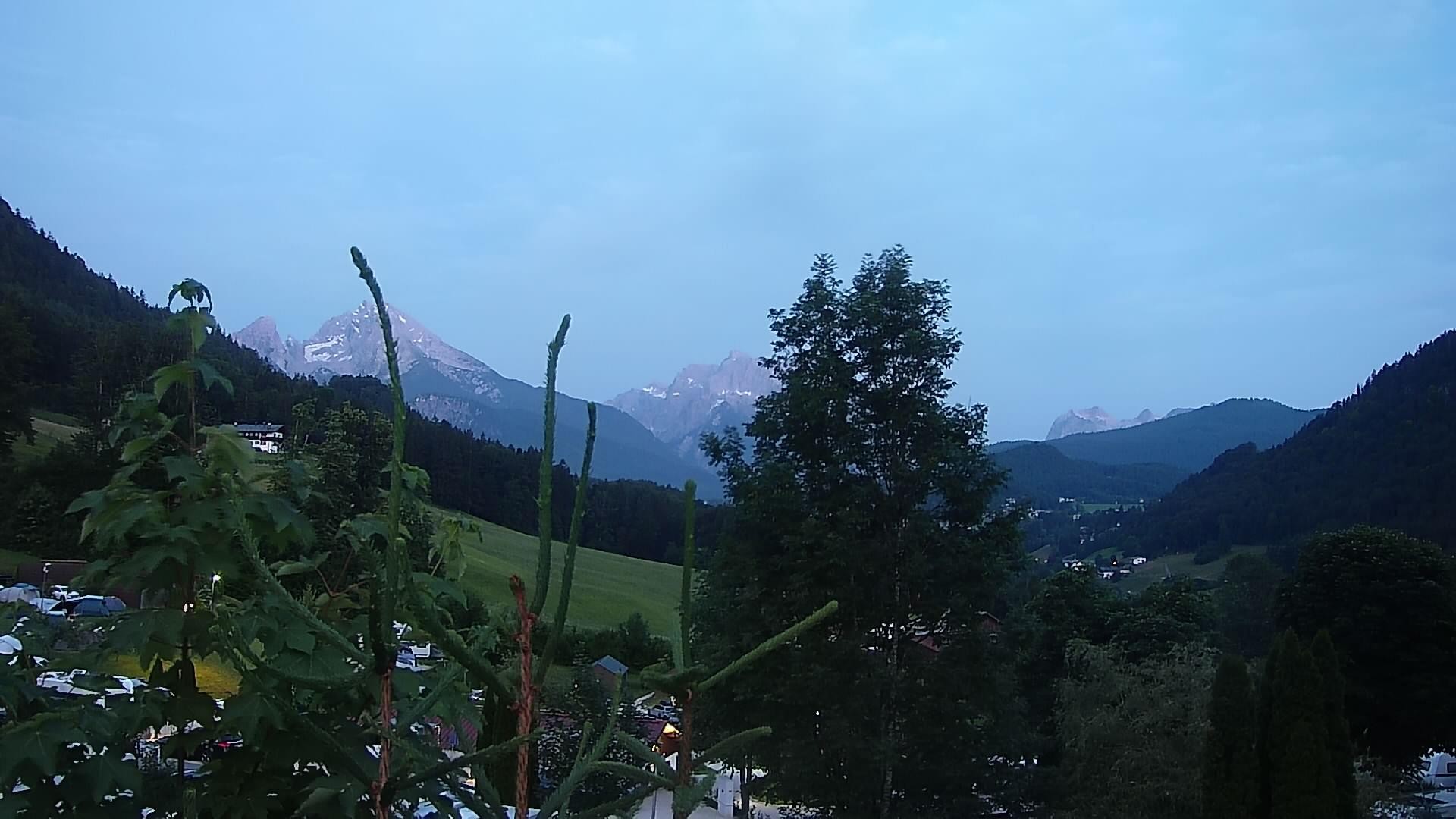 Archived image Webcam Berchtesgaden: Camping Site Allweglehen
