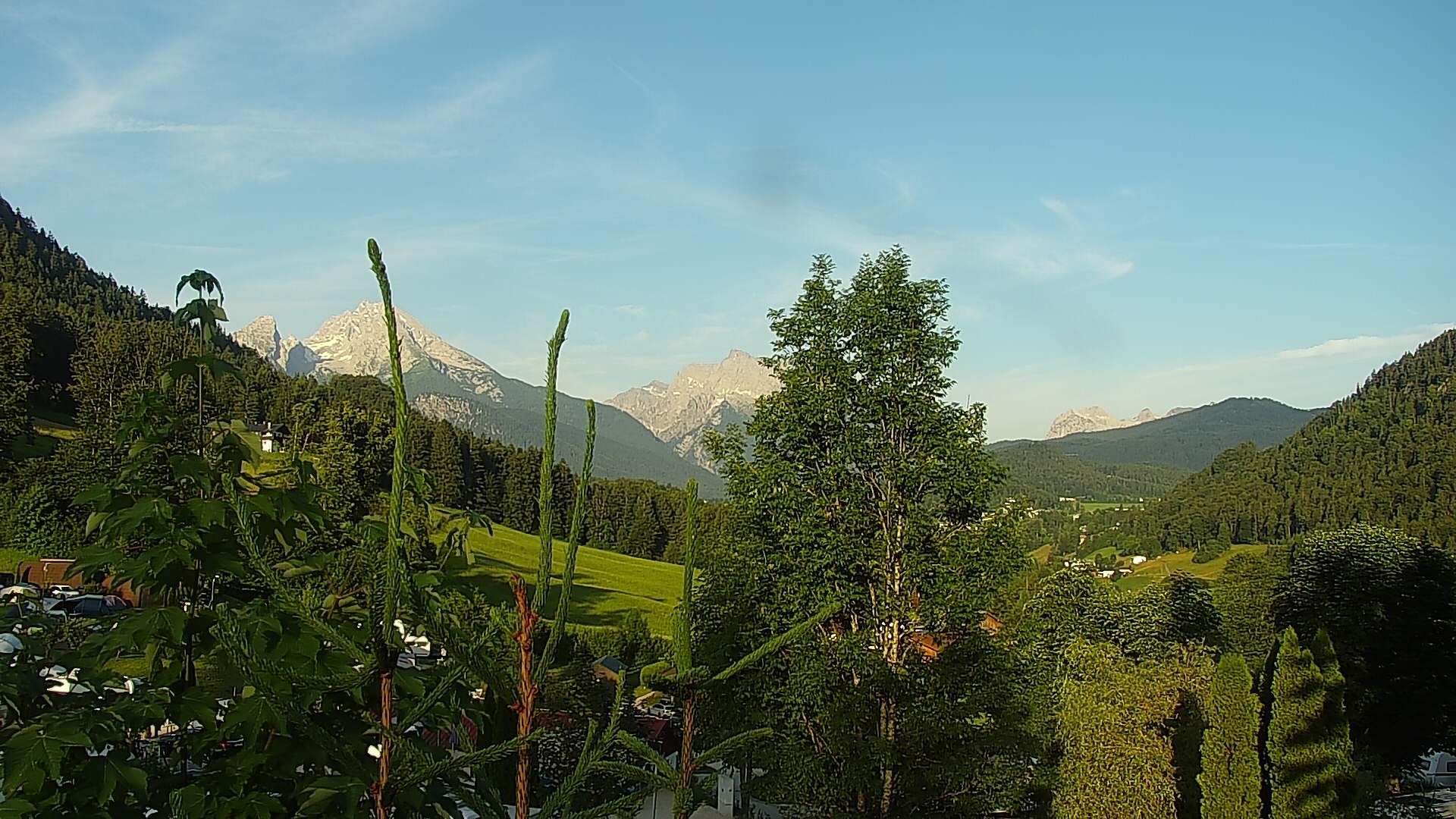 Archived image Webcam Berchtesgaden: Camping Site Allweglehen