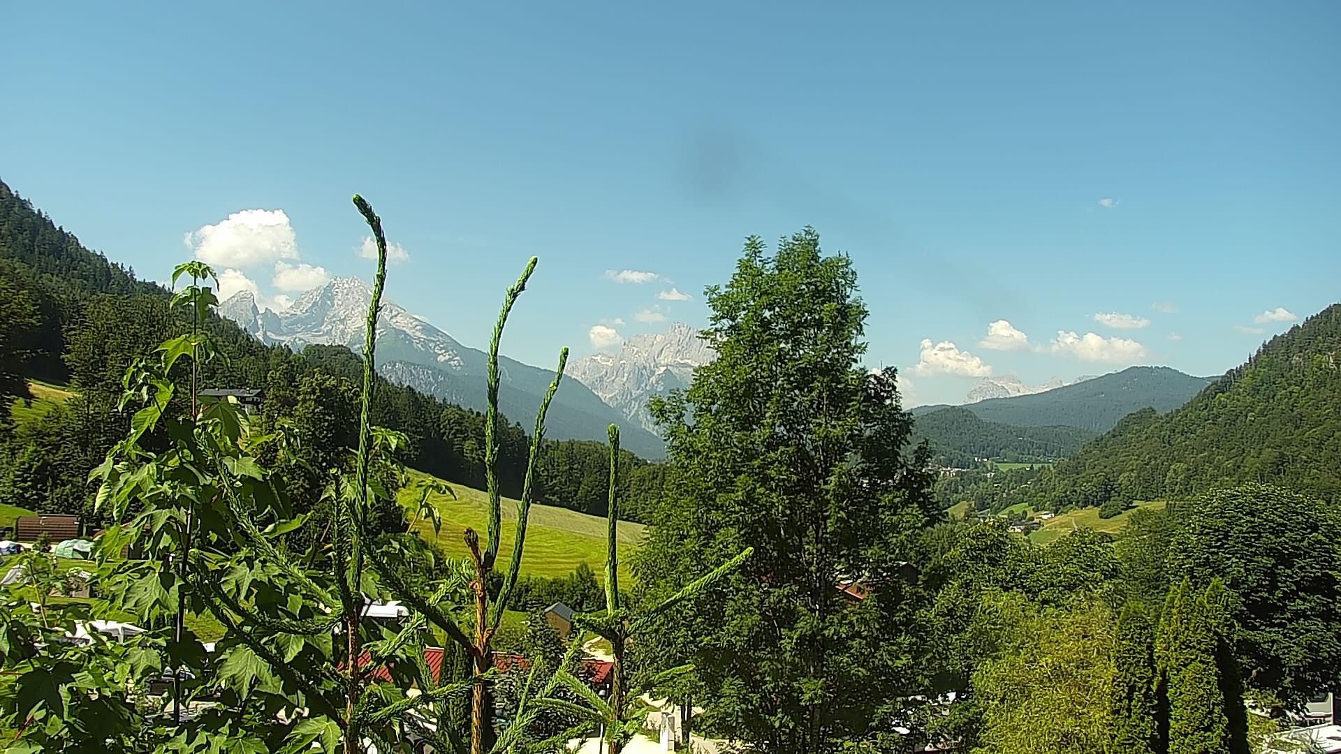 Archived image Webcam Berchtesgaden: Camping Site Allweglehen