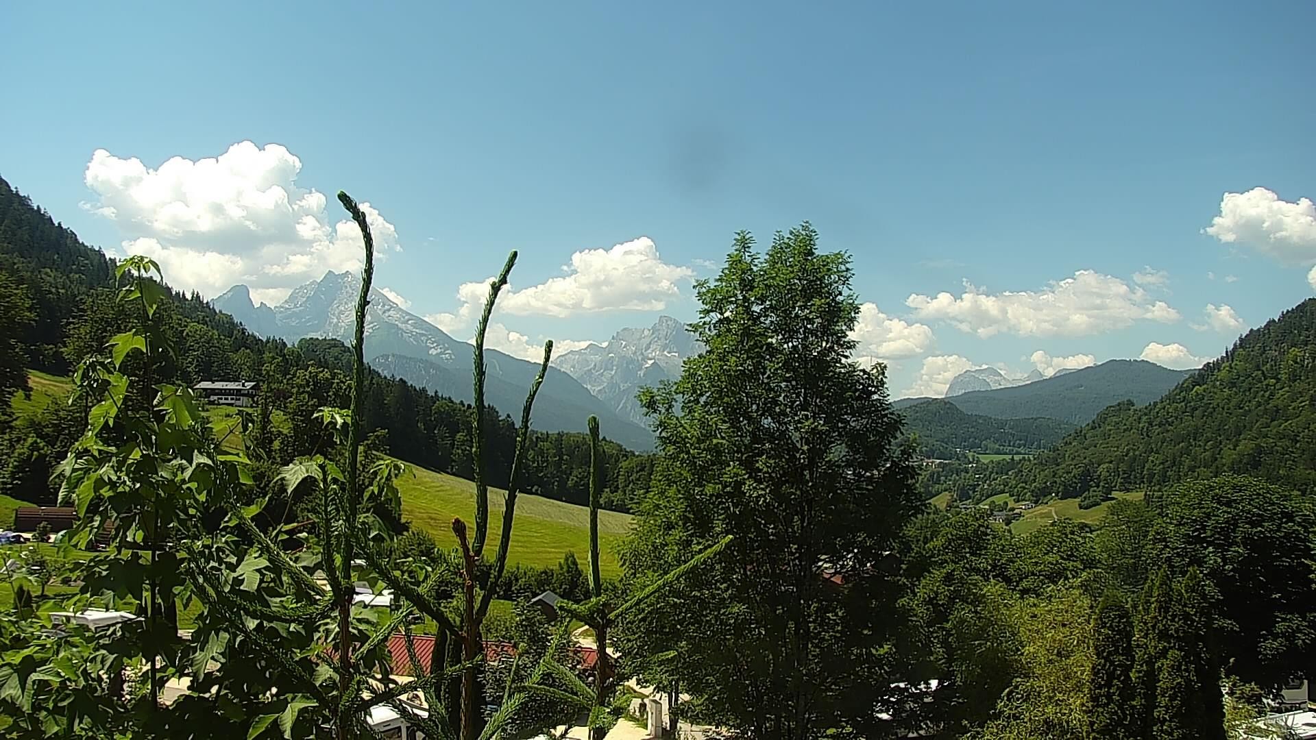 Archived image Webcam Berchtesgaden: Camping Site Allweglehen