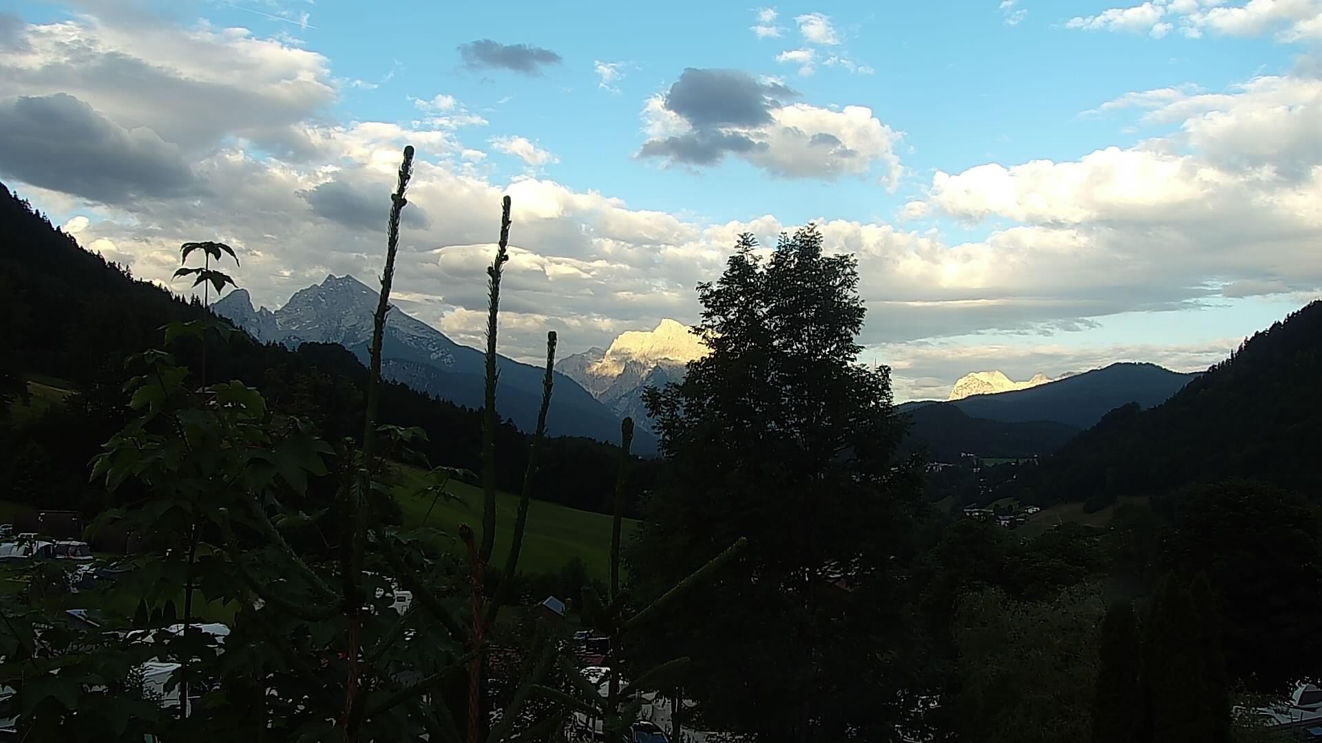 Archived image Webcam Berchtesgaden: Camping Site Allweglehen