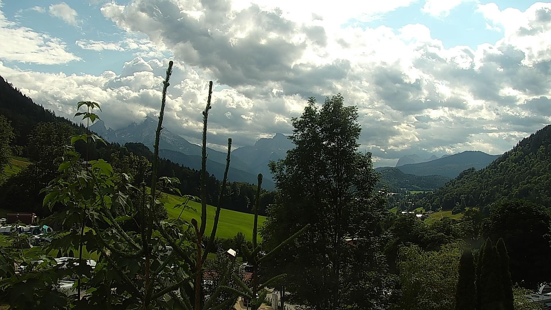 Archived image Webcam Berchtesgaden: Camping Site Allweglehen