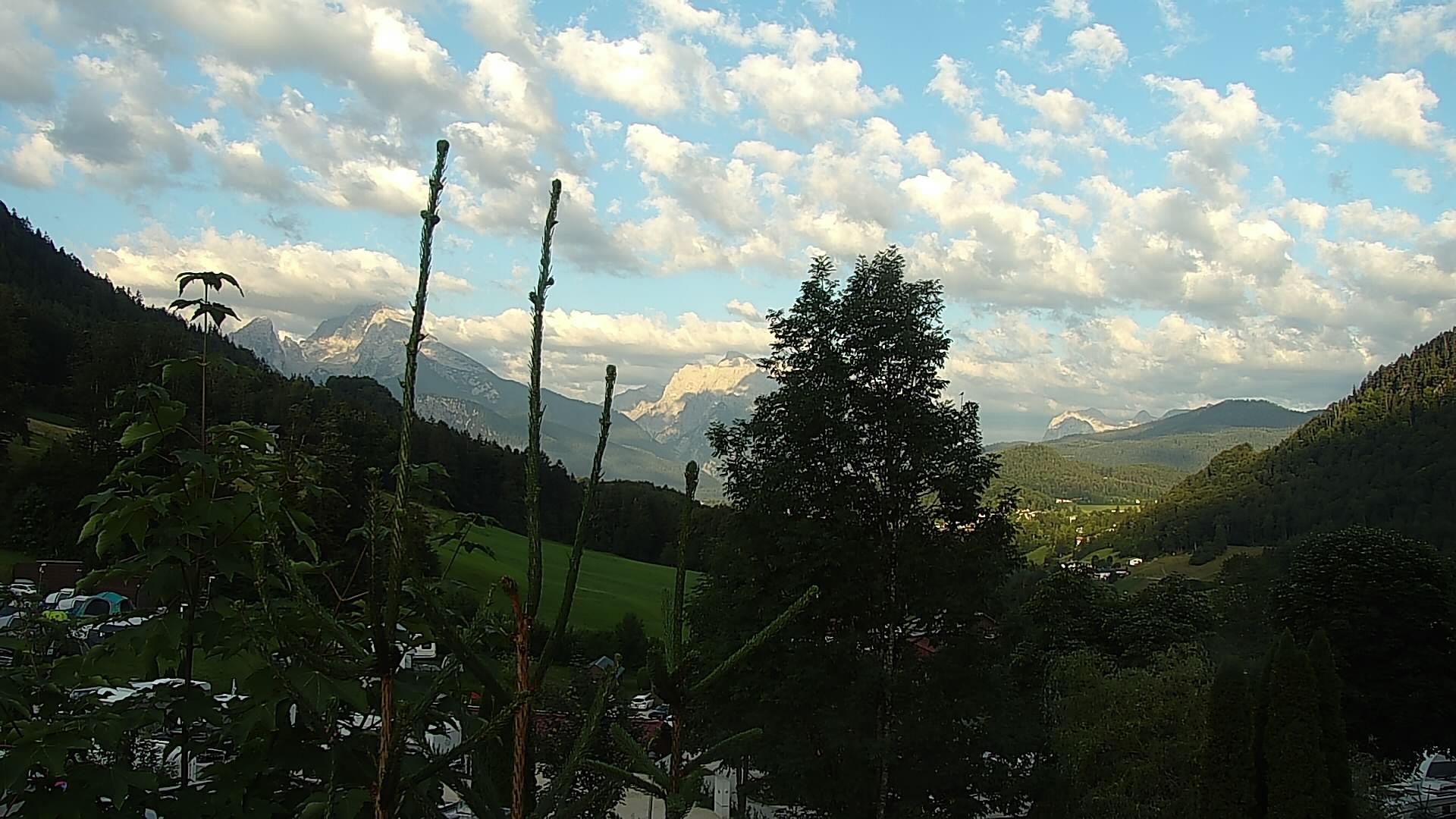 Archived image Webcam Berchtesgaden: Camping Site Allweglehen