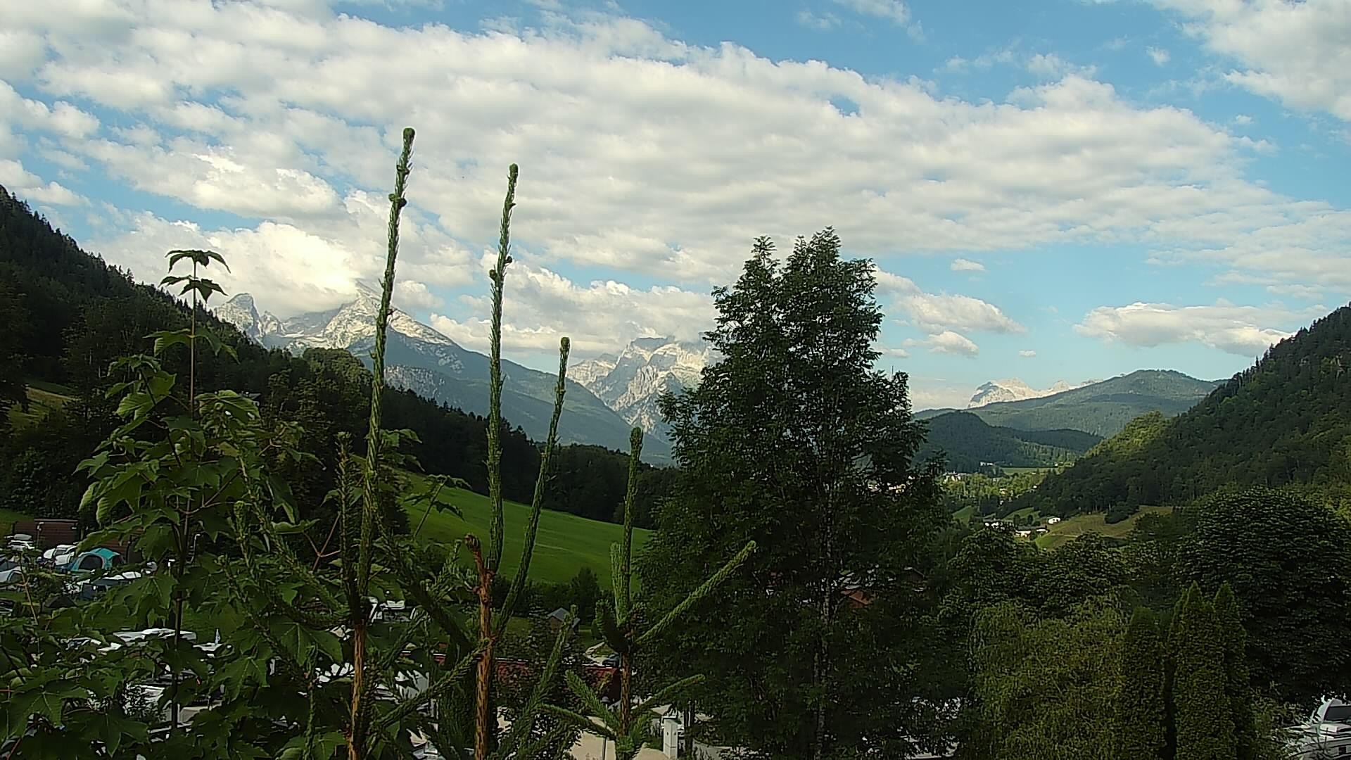 Archived image Webcam Berchtesgaden: Camping Site Allweglehen