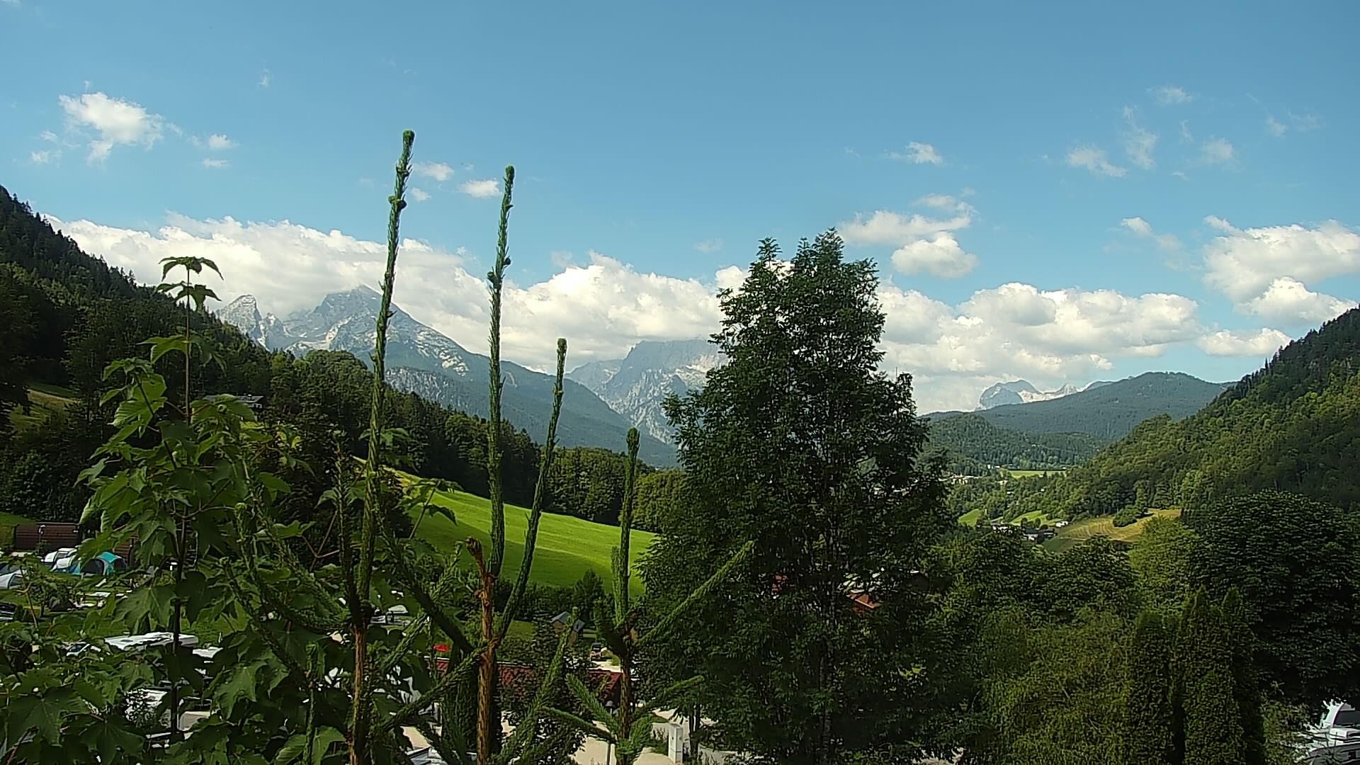 Archived image Webcam Berchtesgaden: Camping Site Allweglehen