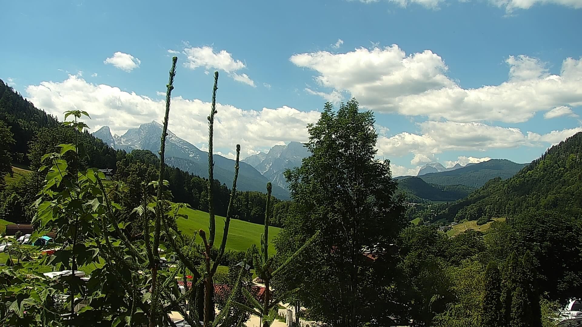 Archived image Webcam Berchtesgaden: Camping Site Allweglehen