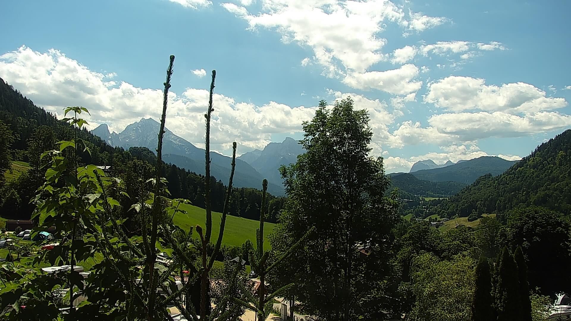 Archived image Webcam Berchtesgaden: Camping Site Allweglehen