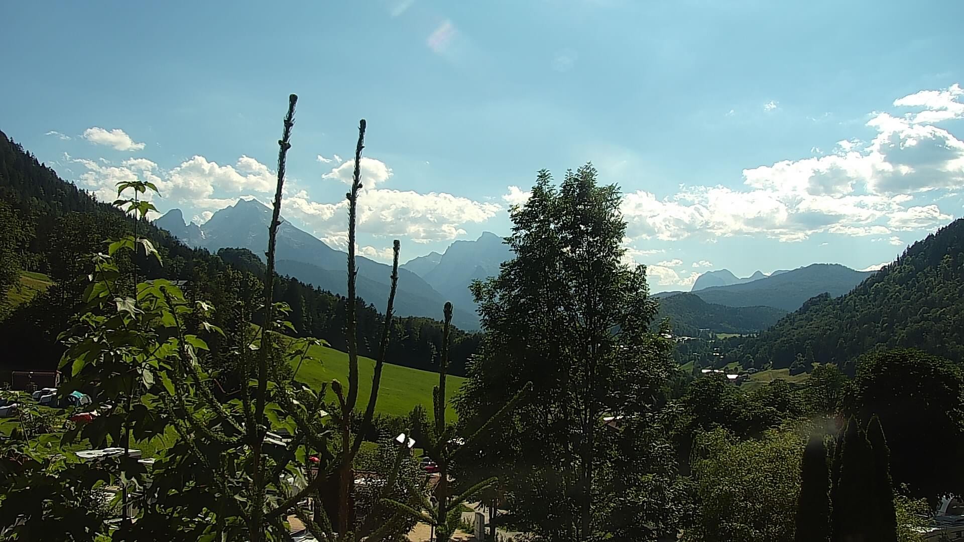 Archived image Webcam Berchtesgaden: Camping Site Allweglehen