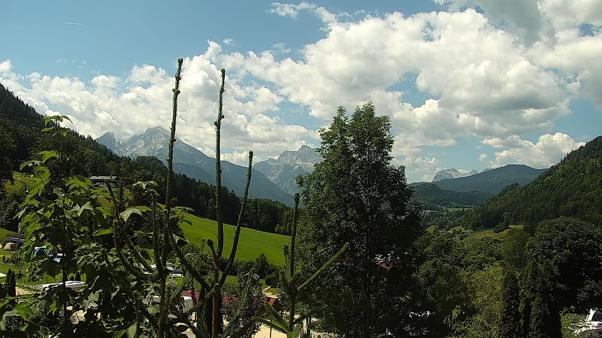 Archived image Webcam Berchtesgaden: Camping Site Allweglehen
