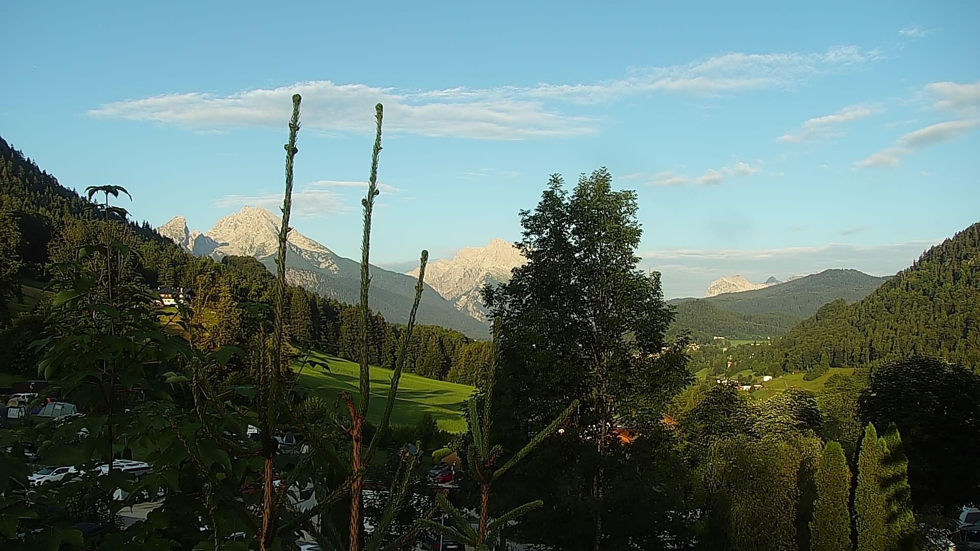 Archived image Webcam Berchtesgaden: Camping Site Allweglehen
