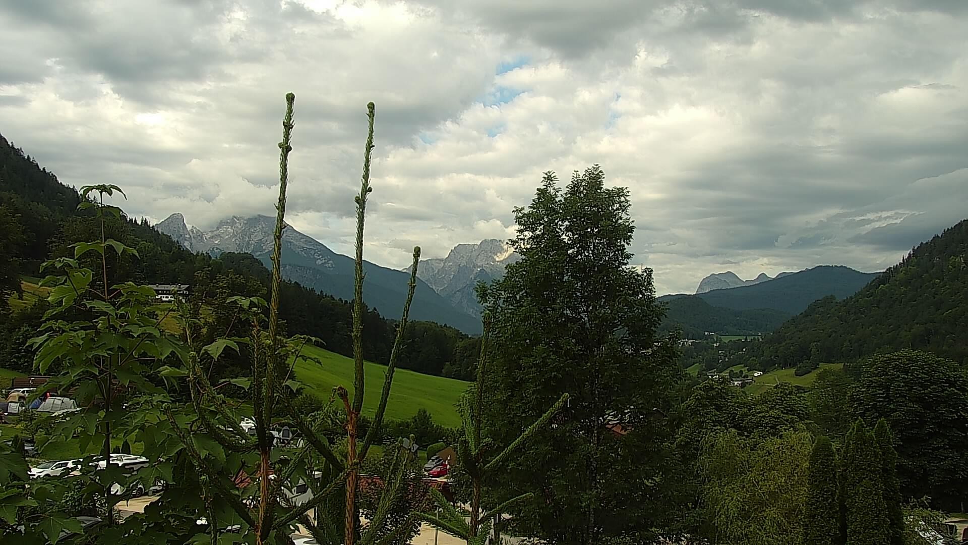 Archived image Webcam Berchtesgaden: Camping Site Allweglehen