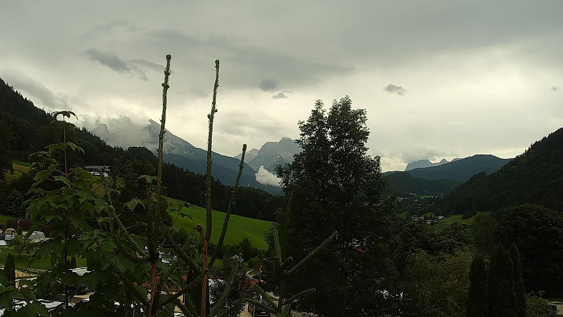 Archived image Webcam Berchtesgaden: Camping Site Allweglehen