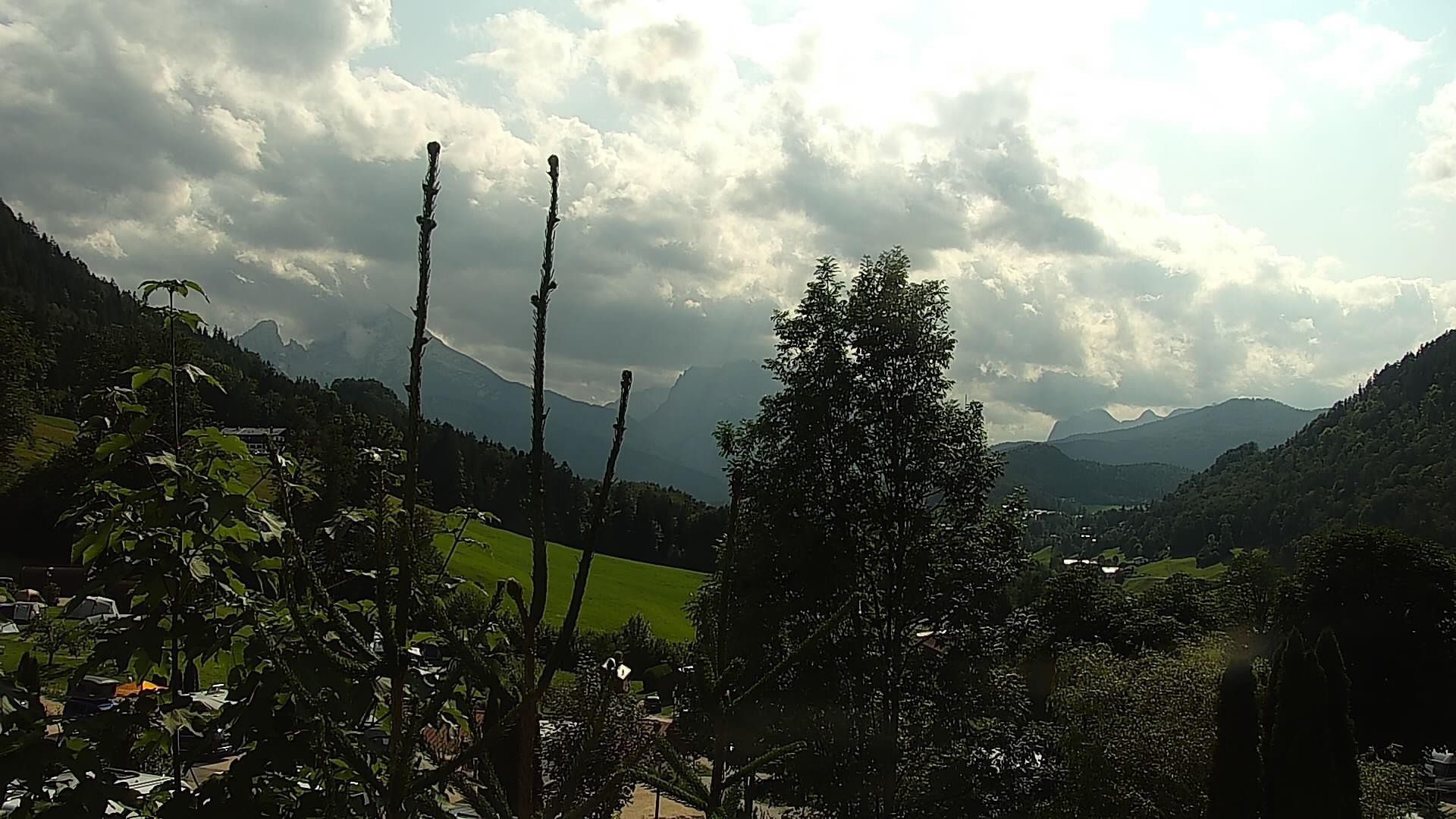 Archived image Webcam Berchtesgaden: Camping Site Allweglehen