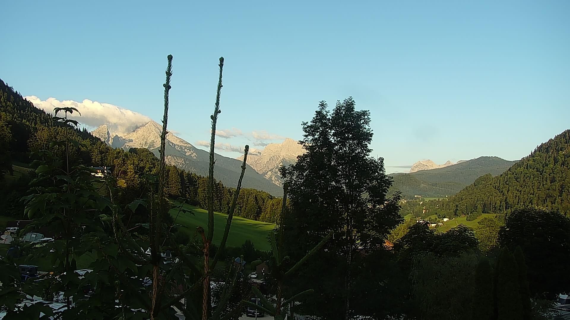 Archived image Webcam Berchtesgaden: Camping Site Allweglehen