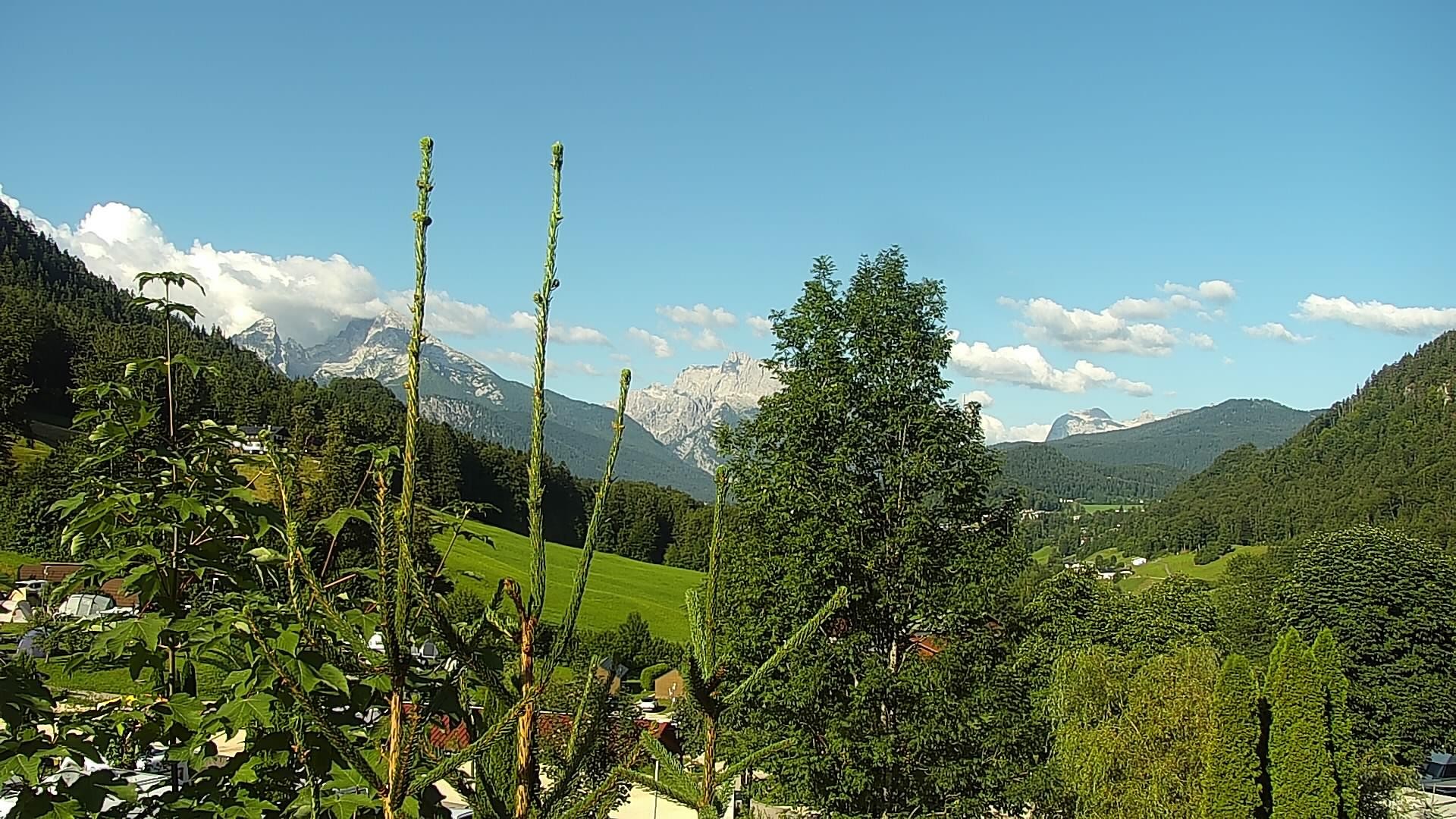 Archived image Webcam Berchtesgaden: Camping Site Allweglehen