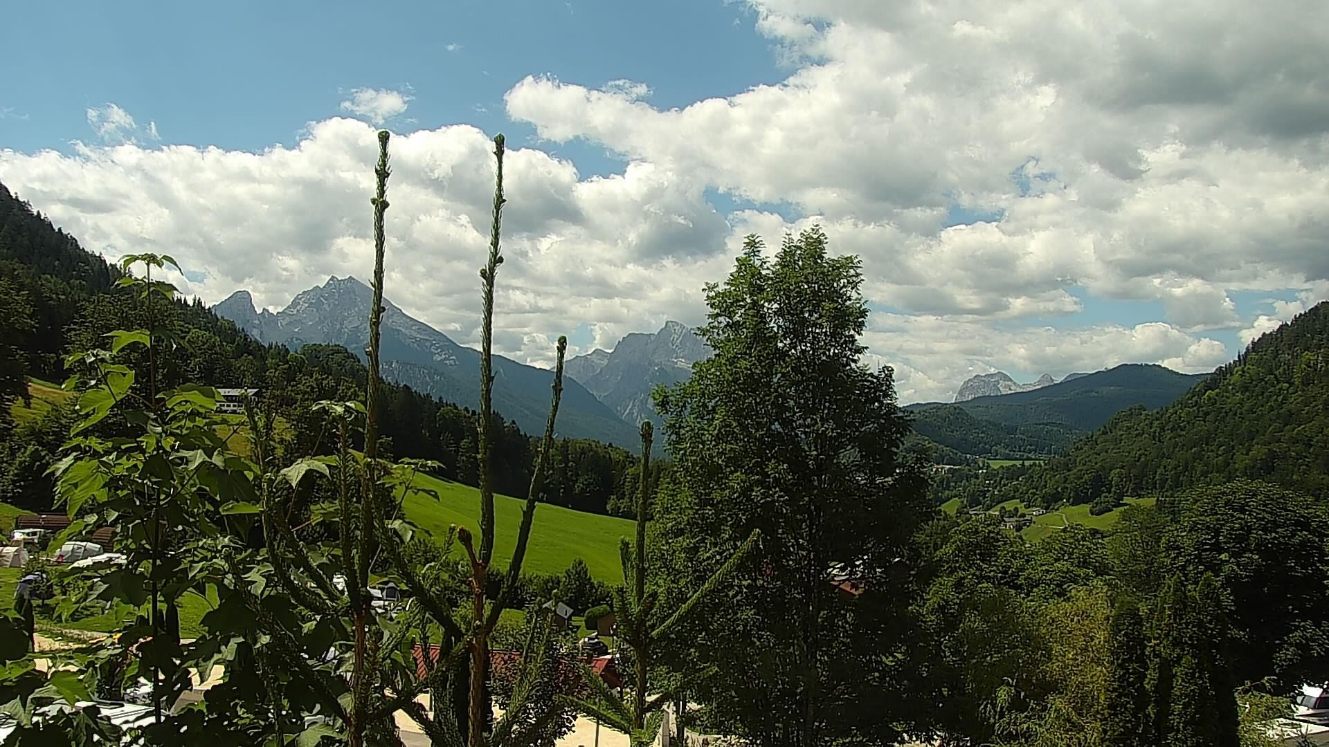Archived image Webcam Berchtesgaden: Camping Site Allweglehen