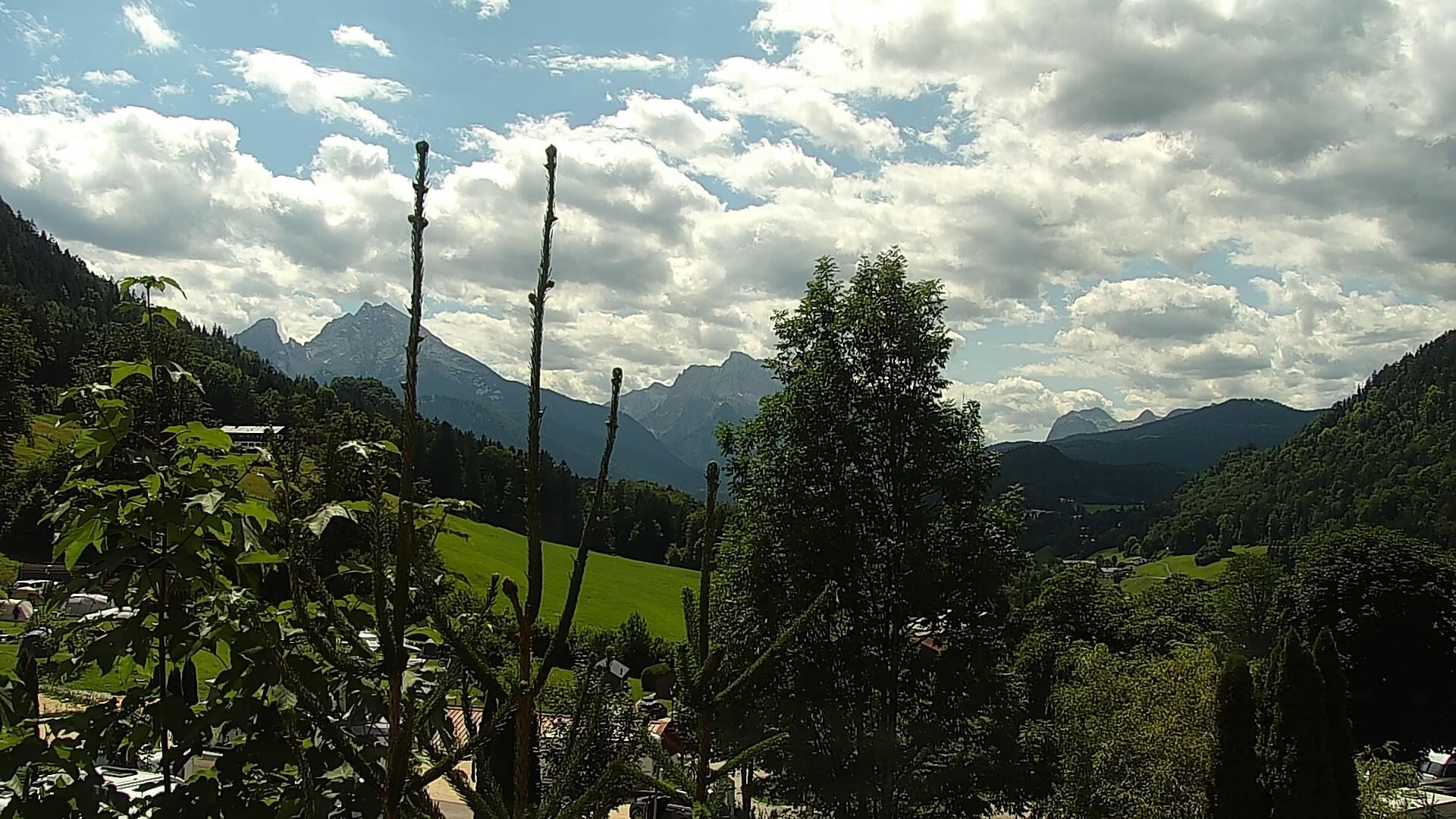 Archived image Webcam Berchtesgaden: Camping Site Allweglehen