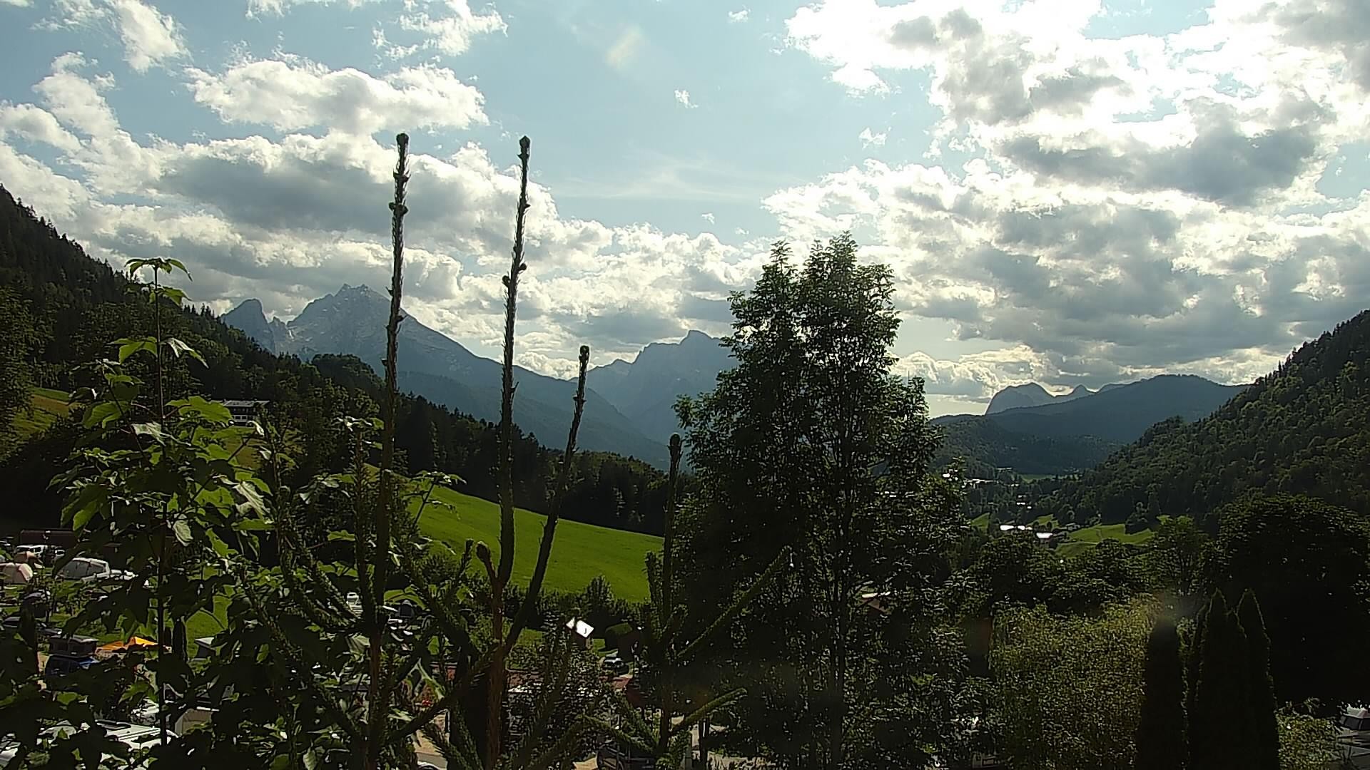 Archived image Webcam Berchtesgaden: Camping Site Allweglehen