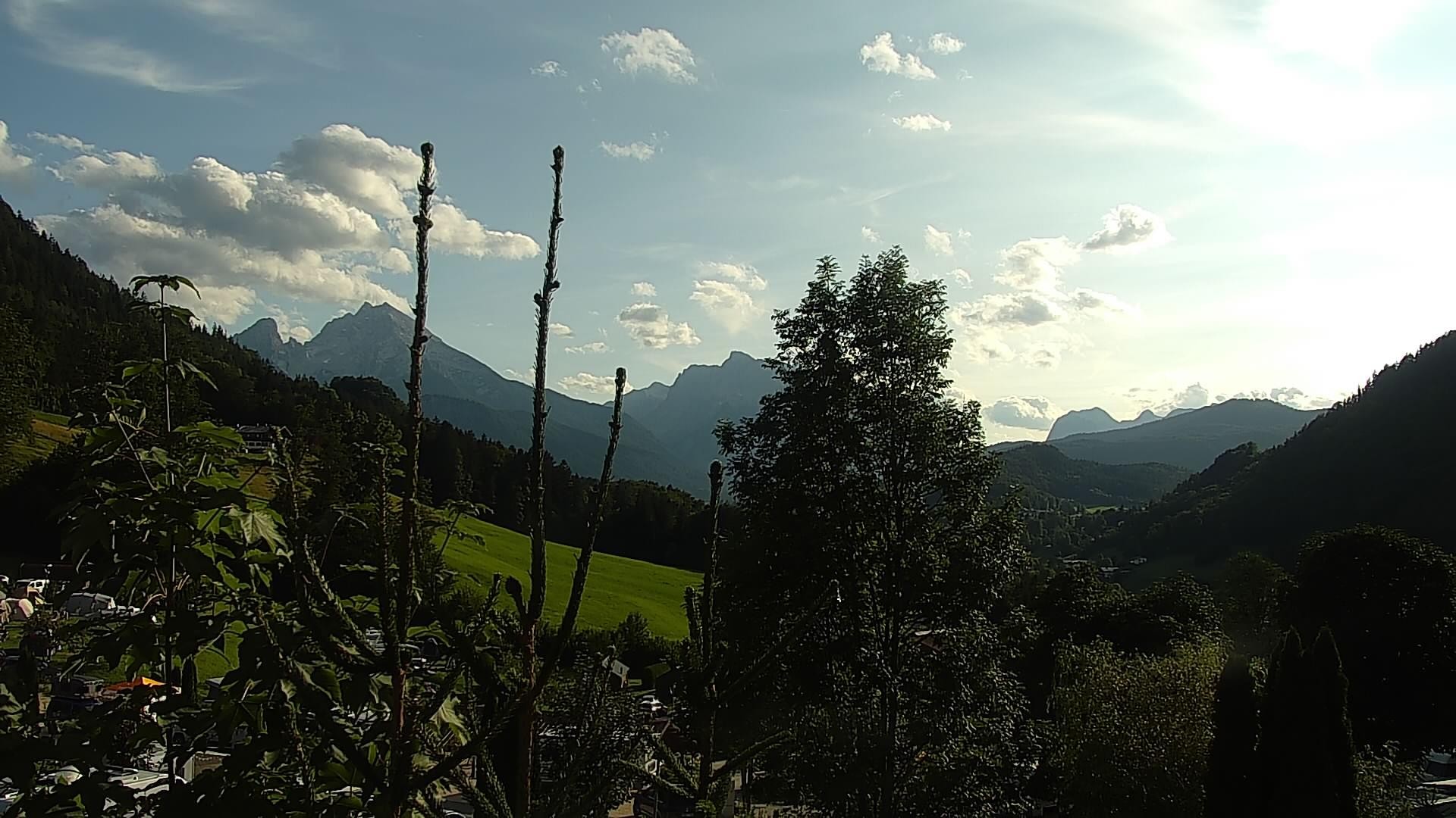Archived image Webcam Berchtesgaden: Camping Site Allweglehen
