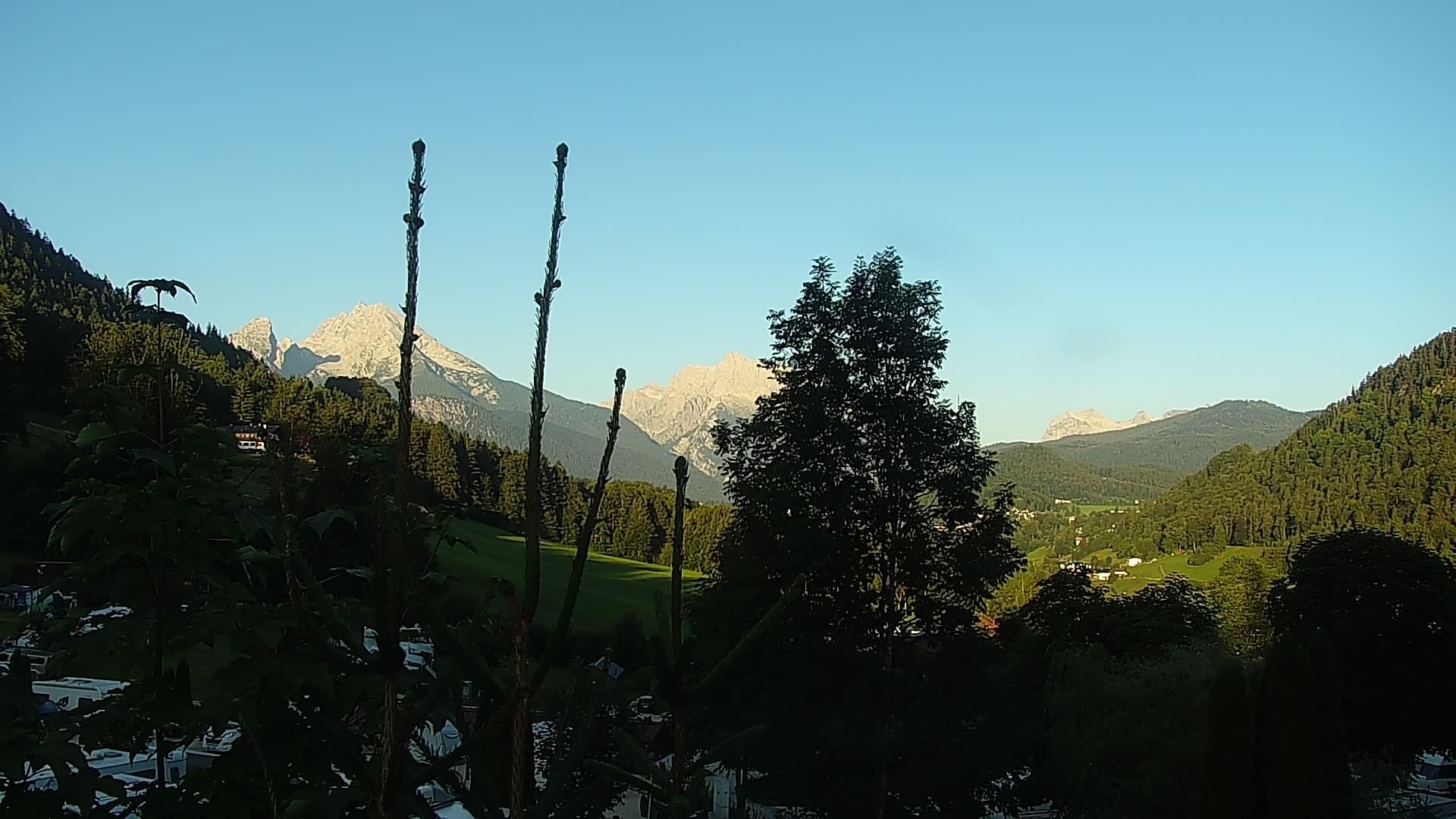 Archived image Webcam Berchtesgaden: Camping Site Allweglehen