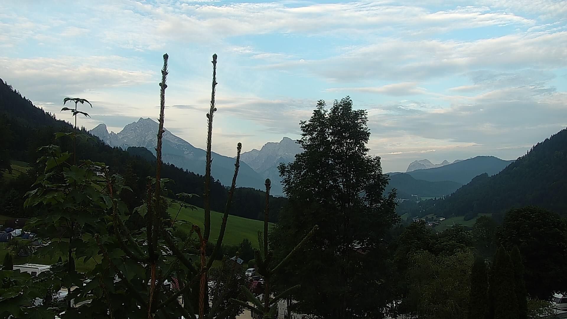 Archived image Webcam Berchtesgaden: Camping Site Allweglehen