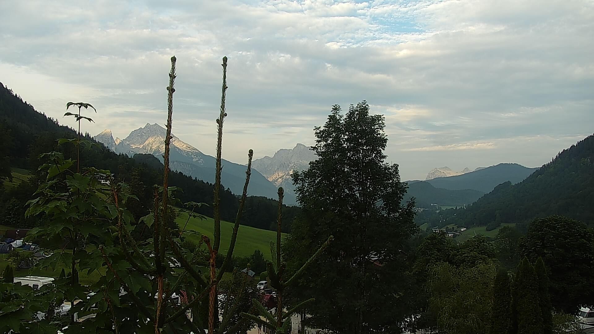 Archived image Webcam Berchtesgaden: Camping Site Allweglehen