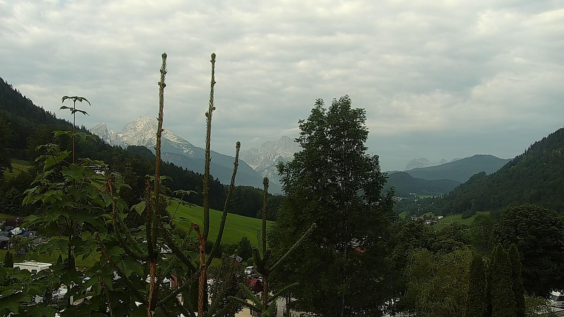 Archived image Webcam Berchtesgaden: Camping Site Allweglehen