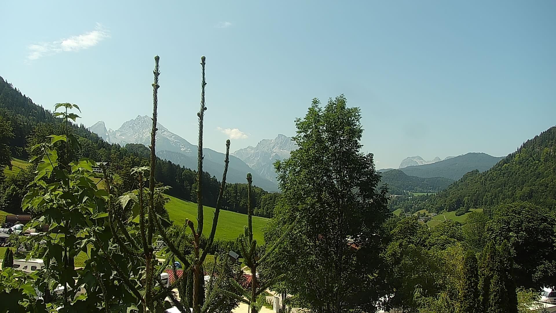 Archived image Webcam Berchtesgaden: Camping Site Allweglehen