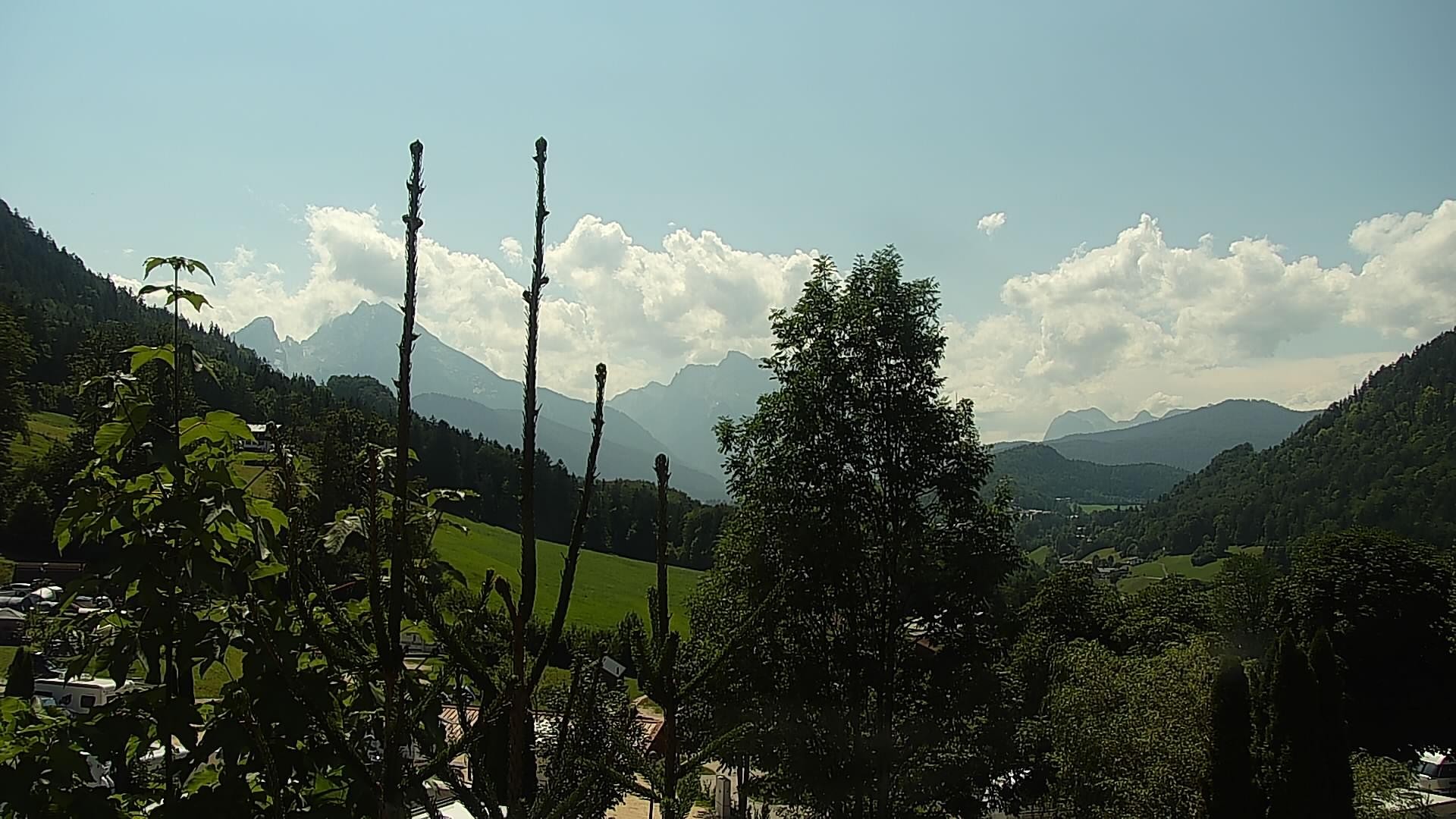 Archived image Webcam Berchtesgaden: Camping Site Allweglehen