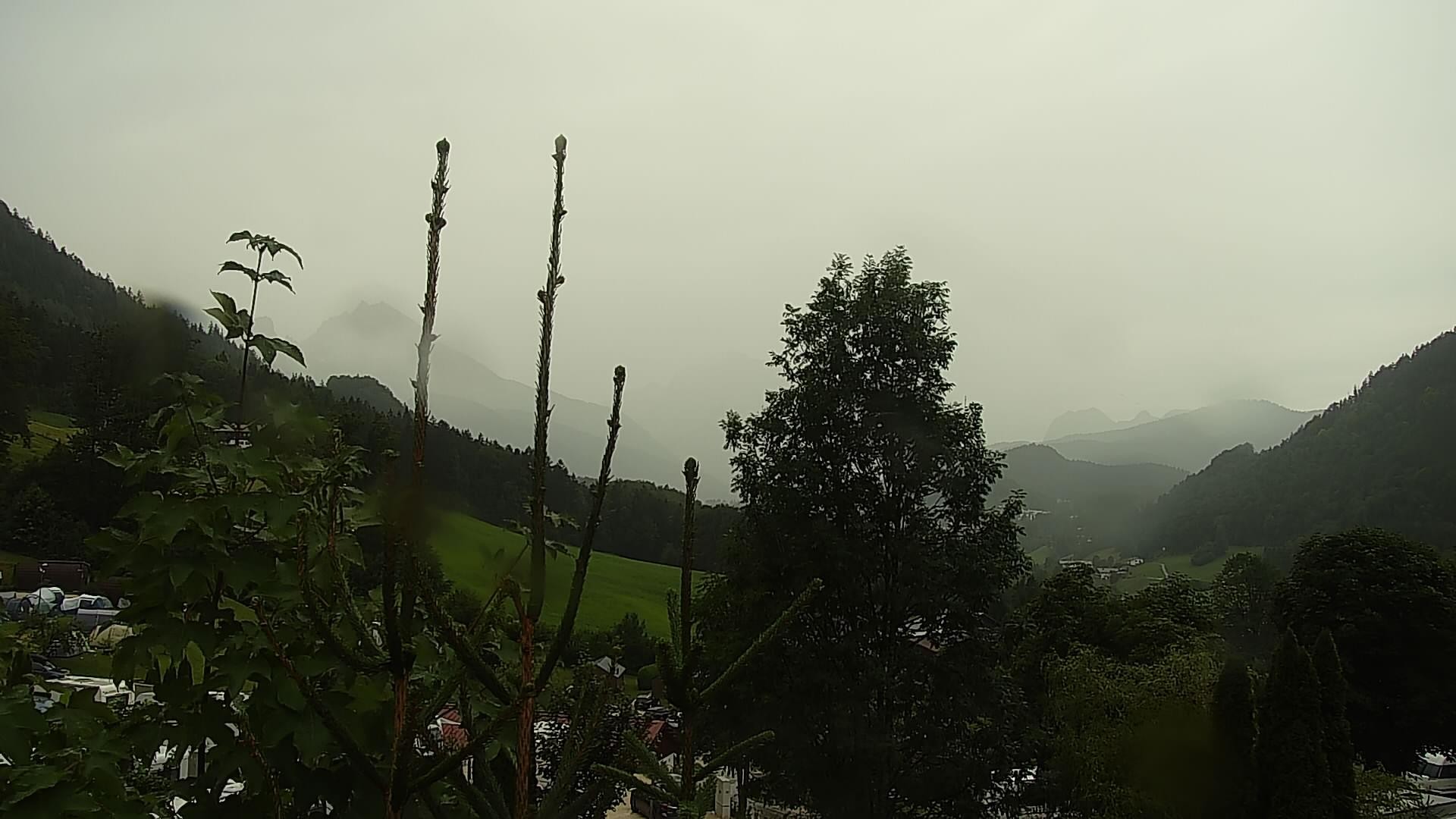 Archived image Webcam Berchtesgaden: Camping Site Allweglehen