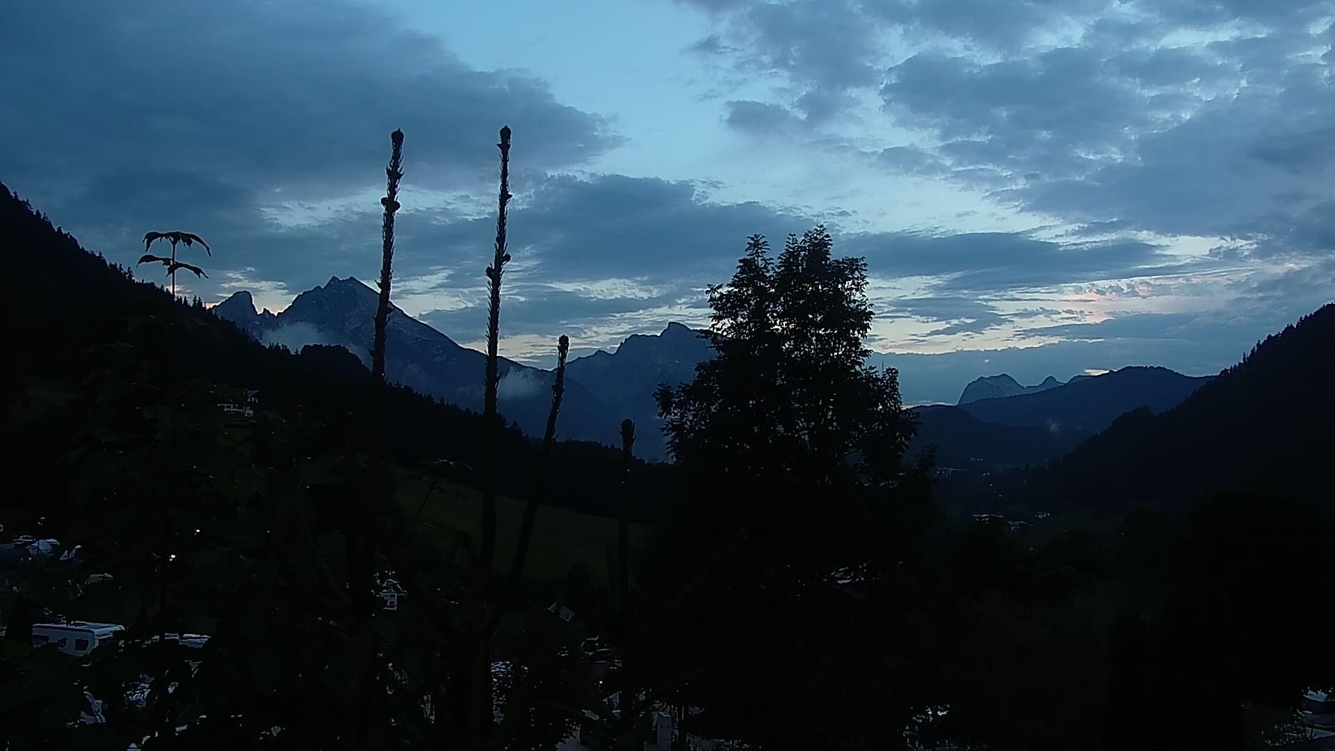 Archived image Webcam Berchtesgaden: Camping Site Allweglehen