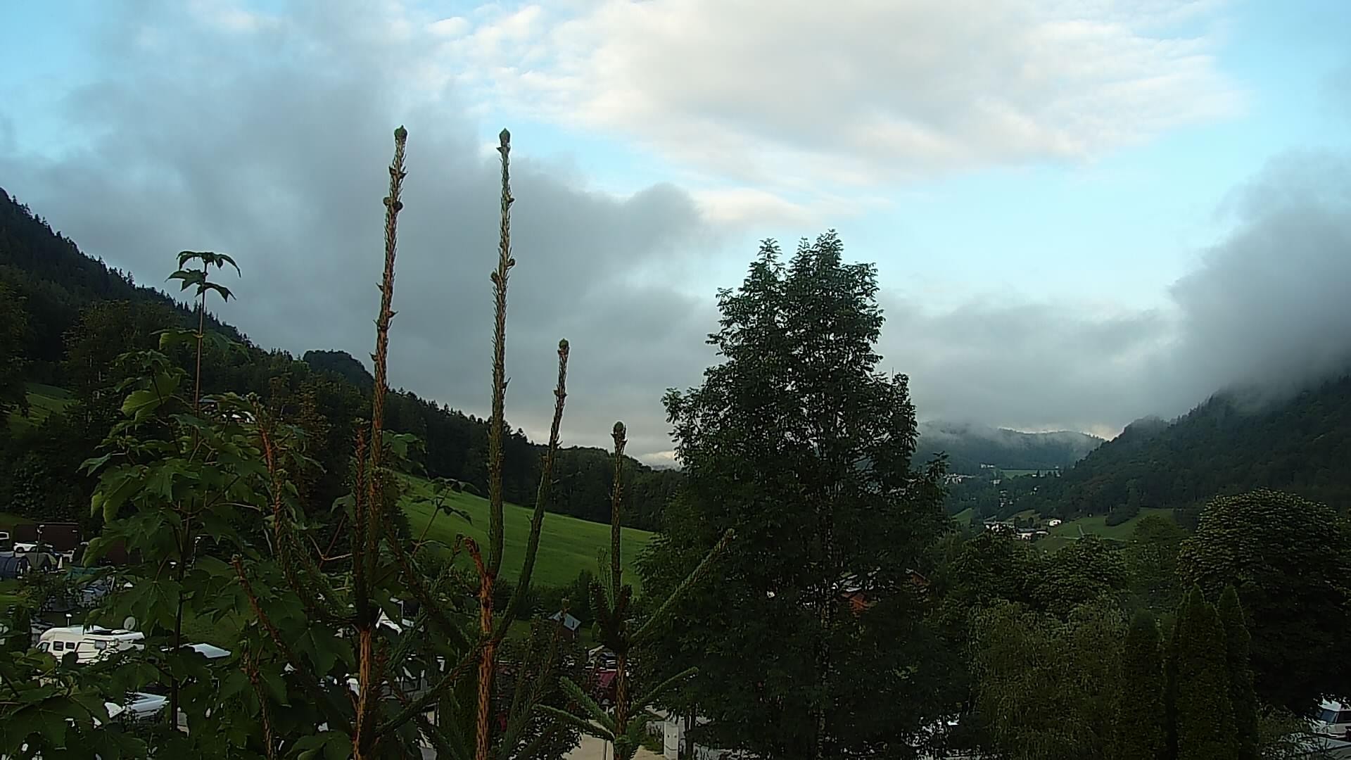 Archived image Webcam Berchtesgaden: Camping Site Allweglehen