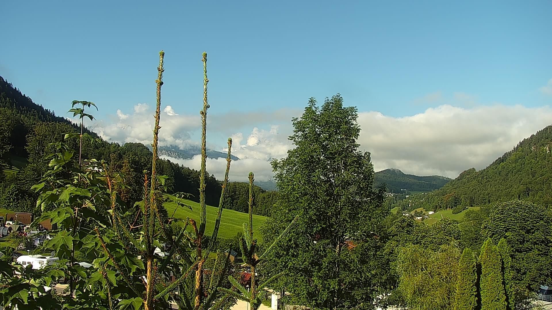 Archived image Webcam Berchtesgaden: Camping Site Allweglehen