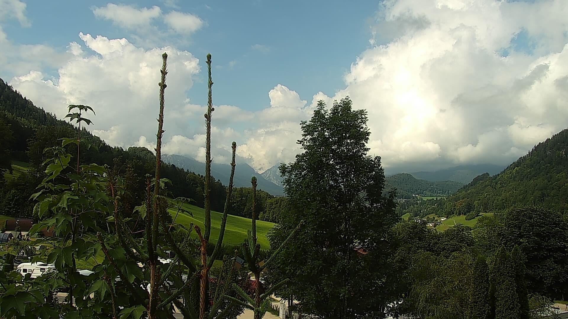 Archived image Webcam Berchtesgaden: Camping Site Allweglehen