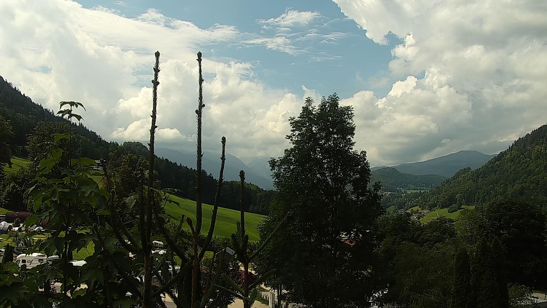 Archived image Webcam Berchtesgaden: Camping Site Allweglehen